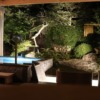 足立美術館に隣接する温泉旅館で露天風呂からの日本庭園を独り占めした『さぎの湯荘』