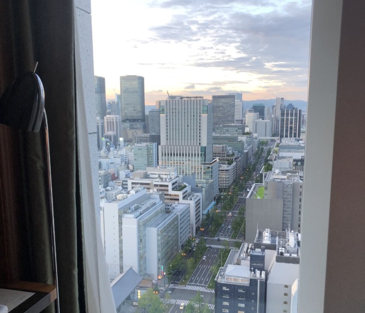 セントレジスホテル大阪 お部屋からの眺め