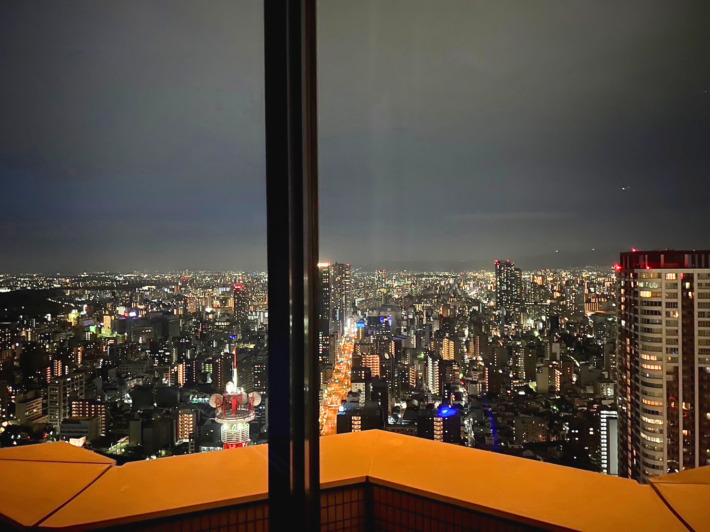 ホテル阪急インターナショナル クラウンスイート 夜景