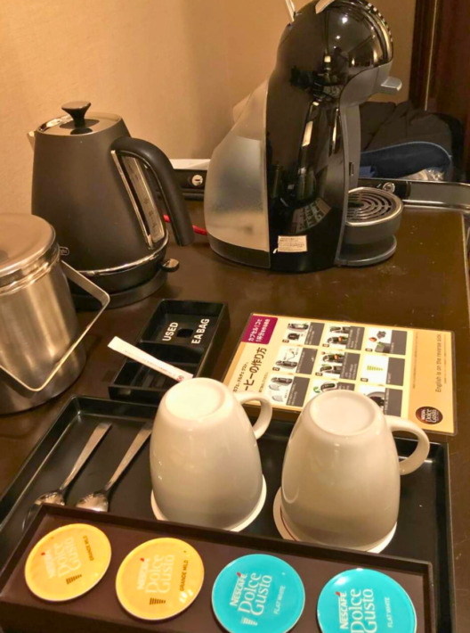 東京プリンスホテル スイートルーム コーヒーマシーン